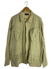 【中古】RRL◆ミリタリージャケット/XL/リネン/CRM/無地/23SS Cotton Linen Jacket【メンズウェア】
