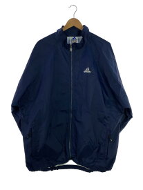 【中古】adidas◆ナイロンジャケット/90年代/パフォーマンスロゴ/ナイロン/ネイビー/ストライプ//【メンズウェア】