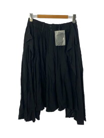 【中古】YOHJI YAMAMOTO◆Collections/RY LAWN SIDE P PANTS/1/ポリエステル/BLK/FZ-P66-200【メンズウェア】