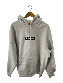 【中古】Supreme◆23AW/Box Logo Hoodie/パーカー/XL/コットン/グレー/カモフラ【メンズウェア】