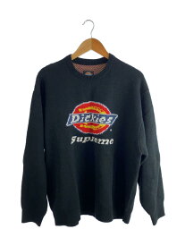【中古】Supreme◆22aw/Dickies Sweater/セーター(厚手)/L/アクリル/BLK【メンズウェア】