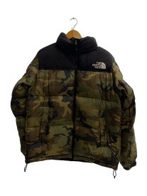 【中古】THE NORTH FACE◆NOVELTY NUPTSE JACKET_ノベルティ ヌプシ ジャケット/XL/ナイロン/KHK/カモフラ【メンズウェア】