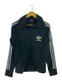 【中古】adidas◆ジャージ/M/ポリエステル/BLK/無地【レディースウェア】