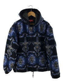 【中古】Supreme◆ジャケット/L/ウール/マルチカラー/総柄/22FW/Woven Hooded Jacket【メンズウェア】