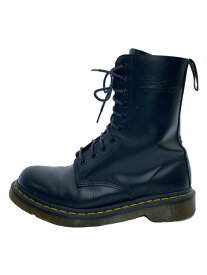 【中古】Dr.Martens◆レースアップブーツ/US8/BLK/レザー/1490w/10ホール//【シューズ】