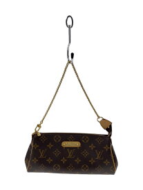 【中古】LOUIS VUITTON◆エヴァ_モノグラム・キャンバス/ブラウン/ハンドバッグ/チェーンバッグ/ショルダー欠品【バッグ】