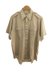 【中古】L.L.Bean◆半袖シャツ/XL/ポリエステル/BEG/無地//【メンズウェア】