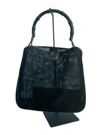 【中古】GUCCI◆ハンドバッグ/--/BLK/無地【バッグ】