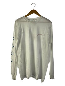【中古】SANSE SANSE◆長袖Tシャツ/L/コットン/WHT【メンズウェア】