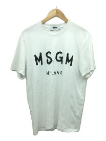 【中古】MSGM◆Tシャツ/S/コットン/BLK/無地/2640MM97【メンズウェア】