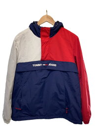 【中古】TOMMY JEANS◆ブルゾン/M/ポリエステル/マルチカラー/無地/DM0DM07182【メンズウェア】