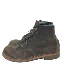 【中古】Nigel Cabourn◆×RED WING×HARRIS TWEED/マンソンブーツ/27.5cm/BRW/スウェード/4618/【シューズ】