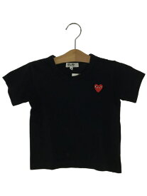 【中古】PLAY COMME des GARCONS◆Tシャツ/US4/コットン/BLK【キッズ】