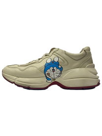 【中古】GUCCI◆ローカットスニーカー/US7.5/WHT/レザー/655025【シューズ】