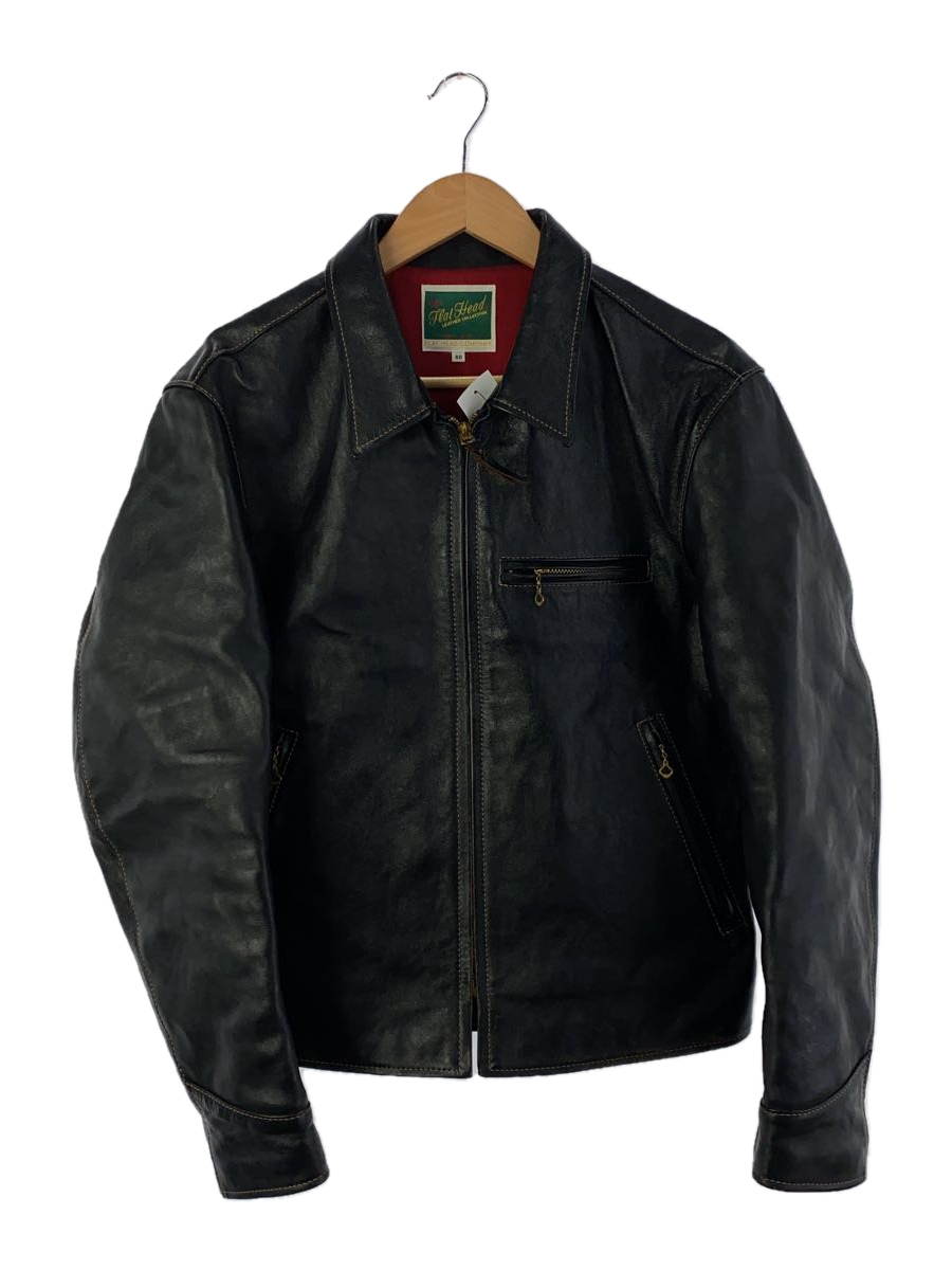 USED THE FLAT Head Leather Jacket/40/Horse Leather/Horsehide/Black ...
