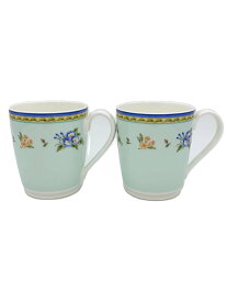 【中古】TIFFANY&Co.◆モーニンググローリー/マグカップ/洋食器その他/2点セット/BLU【キッチン用品】