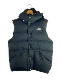 【中古】THE NORTH FACE◆CAMP SIERRA VEST_キャンプシエラベスト/M/ナイロン/BLK【メンズウェア】