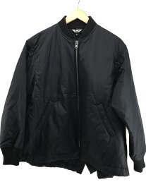 【中古】BLACK COMME des GARCONS◆AD2013/裏キルトMA-1/ブルゾン/M/ナイロン/BLK/1L-J035【メンズウェア】