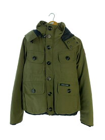 【中古】CANADA GOOSE◆スレ有 18AW RUSSELL PARKA -KAHKI- ダウンジャケット S ナイロン KHK 2301JM【メンズウェア】