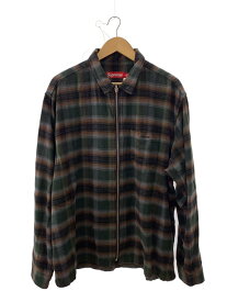 【中古】Supreme◆ジャケット/XL/コットン/チェック/Shadow Plaid Flannel Zip Up Shirt【メンズウェア】