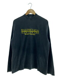 【中古】BALENCIAGA◆長袖Tシャツ/1/コットン/GRY/無地/675040【メンズウェア】