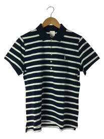 【中古】POLO RALPH LAUREN◆ポロシャツ/--/コットン/NVY/ボーダー【メンズウェア】