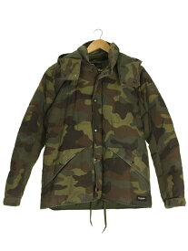 【中古】Penfield◆ダウンジャケット/M/コットン/KHK/ストライプ/01154504/×X-Large【メンズウェア】