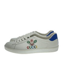 【中古】GUCCI◆Gucci Ace Gucci Tennis_ローカットスニーカー/US8/WHT/レザー/603696【シューズ】