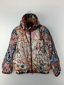 【中古】MONCLER◆ダウンジャケット/1/ポリエステル/マルチカラー/花柄/en12934【レディースウェア】