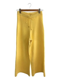 【中古】venit/ボトム/38/アクリル/YLW/venit WAVE KNIT PANTS【レディースウェア】