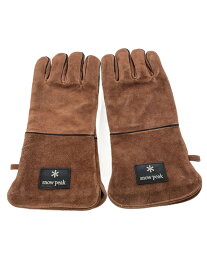【中古】snow peak◆革手袋/キャンプ用品その他/BRW【スポーツ】