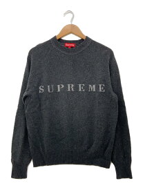【中古】Supreme◆20AW/Stone Washed Sweater/S/ウール/ブラック【メンズウェア】