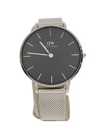 【中古】Daniel Wellington◆Classic F32S01/クォーツ腕時計/アナログ/ステンレス/BLK/SLV/F32S01【服飾雑貨他】