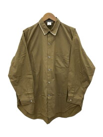 【中古】YOHJI YAMAMOTO◆長袖シャツ/M/コットン/BRW【メンズウェア】