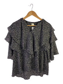 【中古】EFFE BEAMS◆半袖ブラウス/36/ポリエステル/ブラック/64-01-0009-632//【レディースウェア】