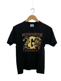 【中古】A BATHING APE◆NW20周年 mastermind/Tシャツ/M/コットン/BLK【メンズウェア】
