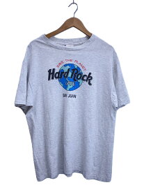 【中古】HARD ROCK◆90s/Tシャツ/XL/コットン/WHT/無地/USA製【メンズウェア】
