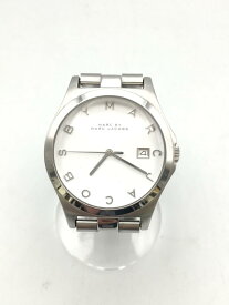 【中古】MARC BY MARC JACOBS◆クォーツ腕時計/アナログ/WHT/SLV/MBM9051【服飾雑貨他】