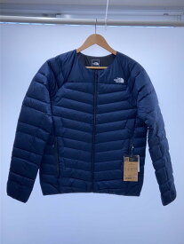 【中古】THE NORTH FACE◆THUNDER ROUNDNECK JACKET_サンダーラウンドネックジャケット/L/ナイロン/NVY【メンズウェア】