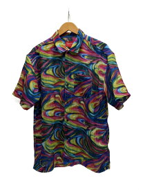 【中古】Supreme◆23SS/MESH STRIPE SHIRT/半袖シャツ/S/ポリエステル/マルチカラー//【メンズウェア】