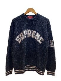 【中古】Supreme◆25SS/Textured Arc Sweater/ニット・セーター(厚手)/M/--/BLK【メンズウェア】