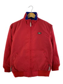 【中古】L.L.Bean◆ブルゾン/M/ナイロン/赤/無地【キッズ】