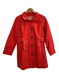 【中古】EDDIE BAUER◆コート/2/ナイロン/RED/8886【レディースウェア】