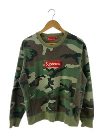 【中古】Supreme◆スウェット/M/コットン/マルチカラー/カモフラ/15AW/Box Logo Crew Neck Camo【メンズウェア】