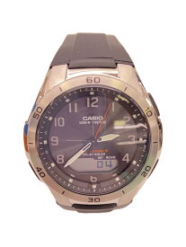 【中古】CASIO◆腕時計/デジアナ/BLK/WVA-M640-1A2JF【服飾雑貨他】