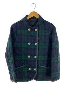 【中古】Traditional Weatherwear◆キルティングジャケット/34/ウール/GRN/チェック【レディースウェア】