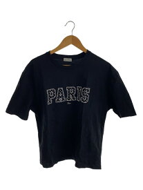 【中古】Dior HOMME◆18AW/PARIS BEE/Tシャツ/XL/コットン/BLK【メンズウェア】