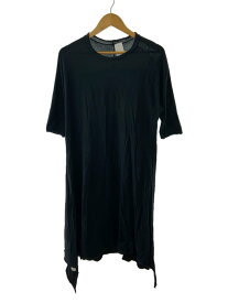 【中古】tamaki niime◆7分袖ワンピース/--/コットン/BLK/無地//【レディースウェア】