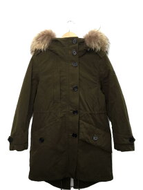 【中古】BURBERRY LONDON◆ダウンジャケット/XS/ポリエステル/KHK【レディースウェア】