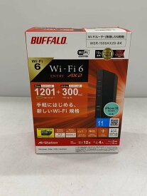 【中古】BUFFALO◆無線LANルーター(Wi-Fiルーター) WSR-1500AX2S-BK【パソコン】
